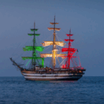 Fiumicino, L’amerigo Vespucci: Spettacolo In Mare Con Il Tricolore E Un Messaggio Di Inclusione