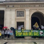 Sit-In Dei Movimenti No Snam All’Aquila Durante La Seduta Del Consiglio Regionale Sulla Linea Adriatica