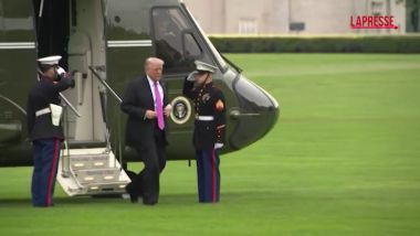 Trump Arriva A West Point Per