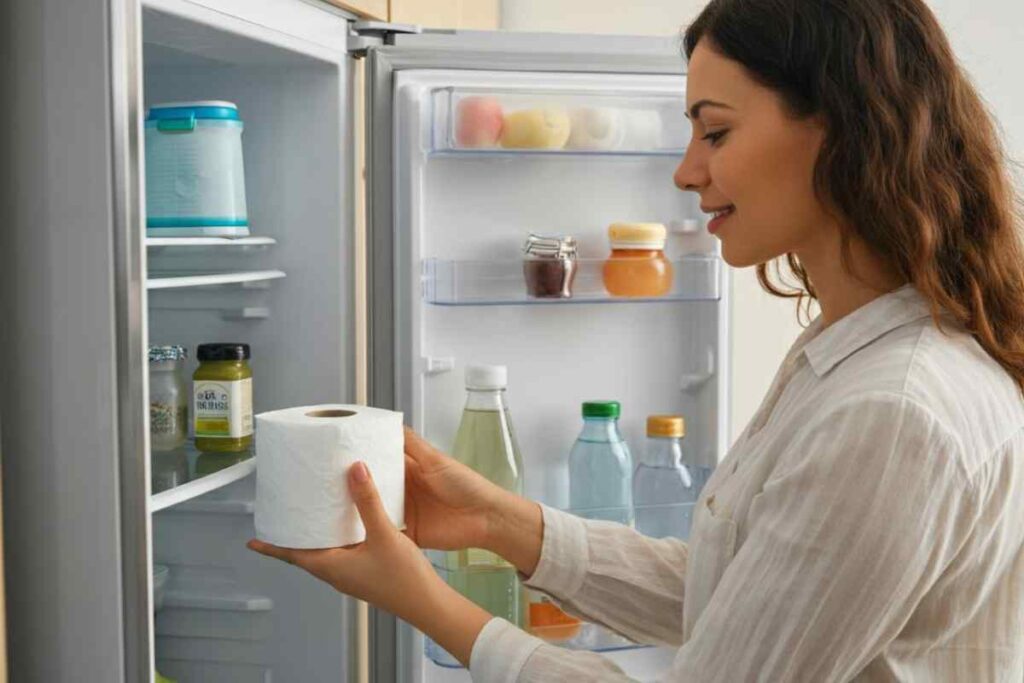 perchè mettere la carta igienica dentro il frigo