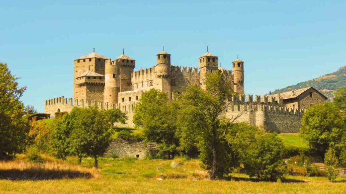 Il Bellissimo Borgo Di Fenis
