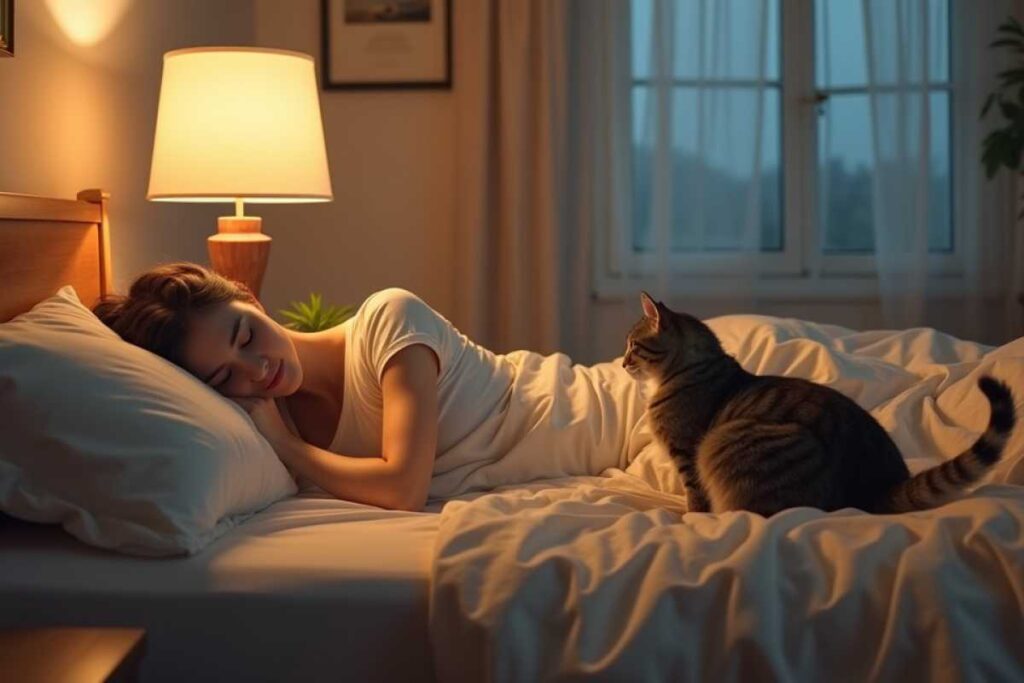 perchè il gatto ti guarda mentre dormi?