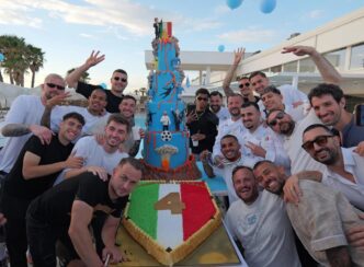 I Giocatori Del Napoli Celebra