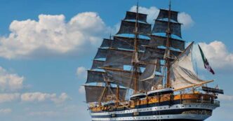 Il Veliero Amerigo Vespucci Fa