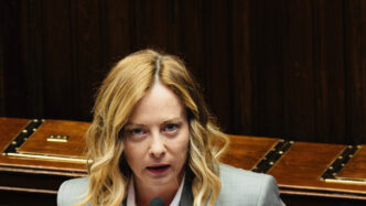 La Premier Giorgia Meloni Comm