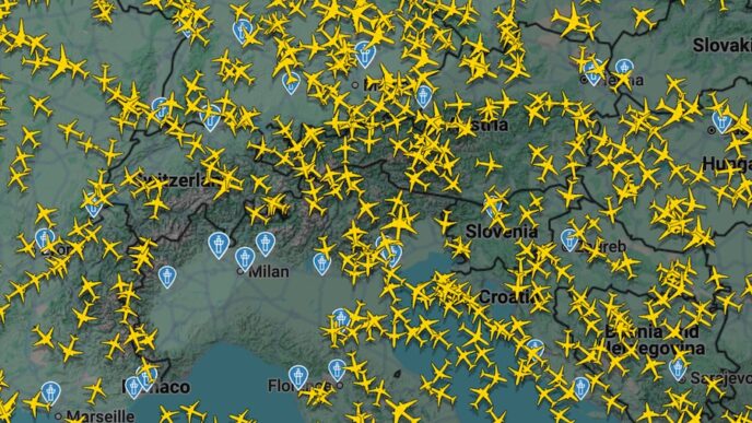 Blocco Del Traffico Aereo In L