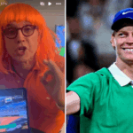 Bruno Barbieri Tifoso Di Jannik Sinner Al Roland Garros Con Parrucca Arancione E Polo Coordinata