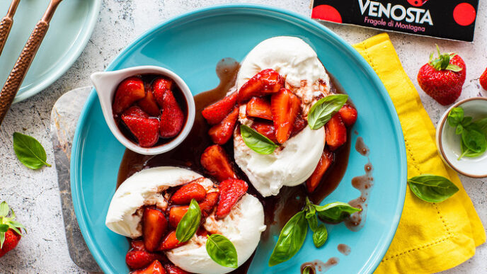 Burrata Con Fragole Val Venost