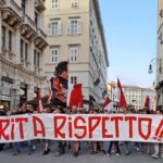 Centinaio Di Tifosi Della Triestina In Corteo Contro Il Rischio Fallimento Della Società Sportiva