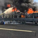 Chiuso Temporaneamente Lo Svincolo Per Autostrada A12 Sulla A91 Roma-Fiumicino Per Incendio Al Km 1,100