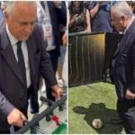 Claudio Lotito Protagonista Al Festival Della Serie A Di Parma Con Partita A Biliardino E Calci Di Rigore