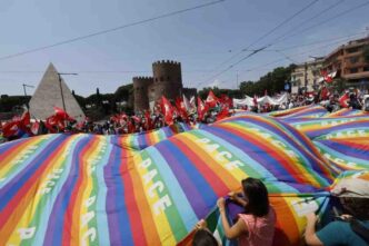 Corteo A Roma Contro Il Riarmo