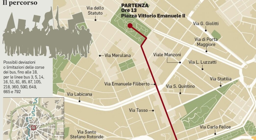 Corteo A Roma Contro Il Massac