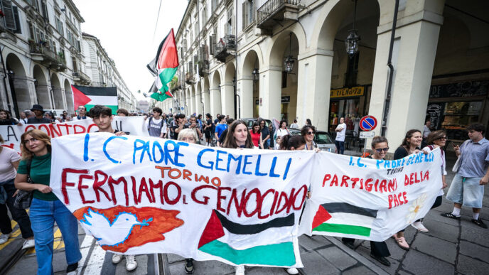 Corteo Pro Gaza A Torino2C Stud
