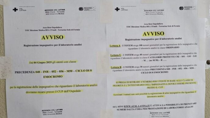Disservizi Laboratorio Analisi