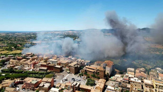 Incendio A Cerveteri3A Chiusa L