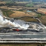 Incendio Con Colonna Di Fumo Alta Visibile Da Lontano A Scapigliato Rosignano Marittimo
