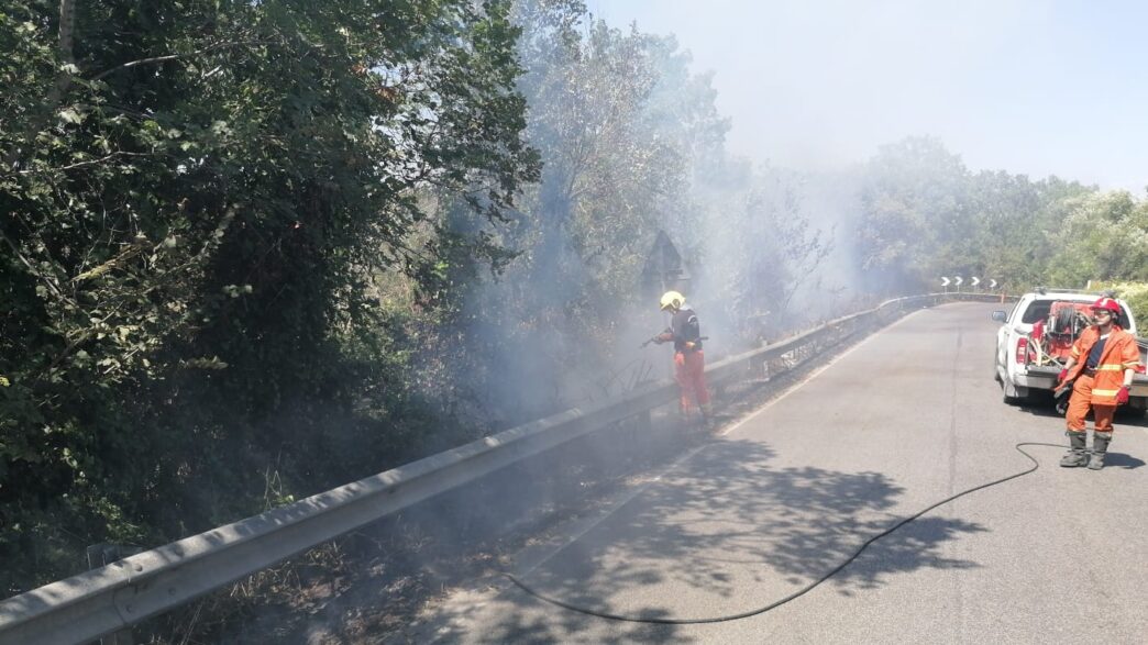Incendio Di Sterpaglie E Area
