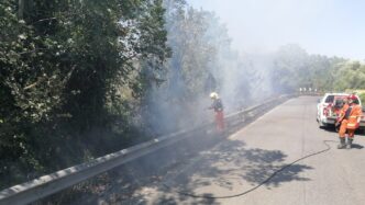 Incendio Di Sterpaglie E Area