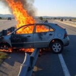 Incendio Di Un’auto Sul Raccordo Torino-Pinerolo Blocca La Circolazione E Causa Rallentamenti Lunedì Pomeriggio