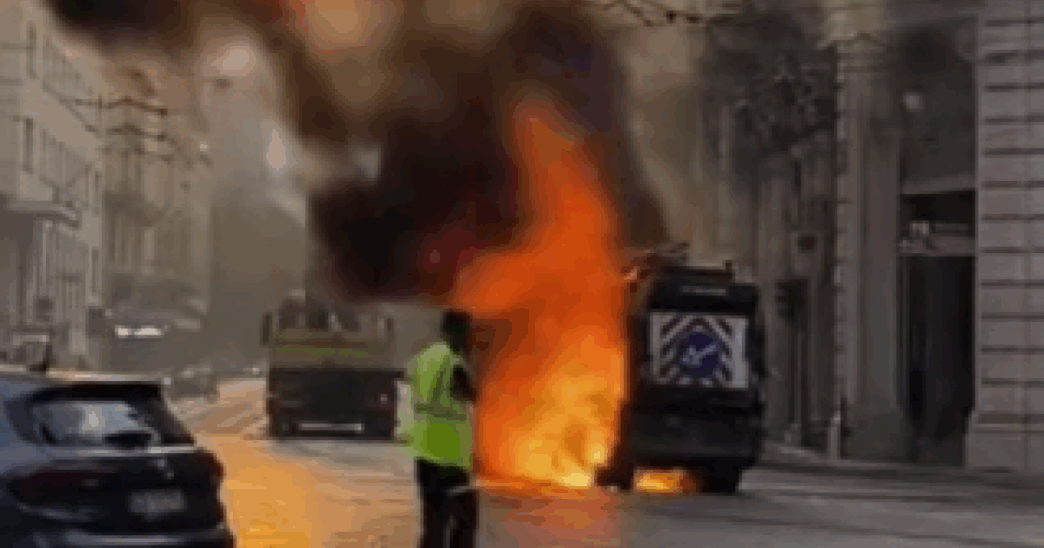 Incendio Di Un Mezzo Amiat Dur