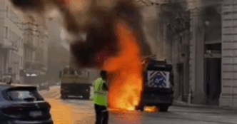 Incendio Di Un Mezzo Amiat Dur