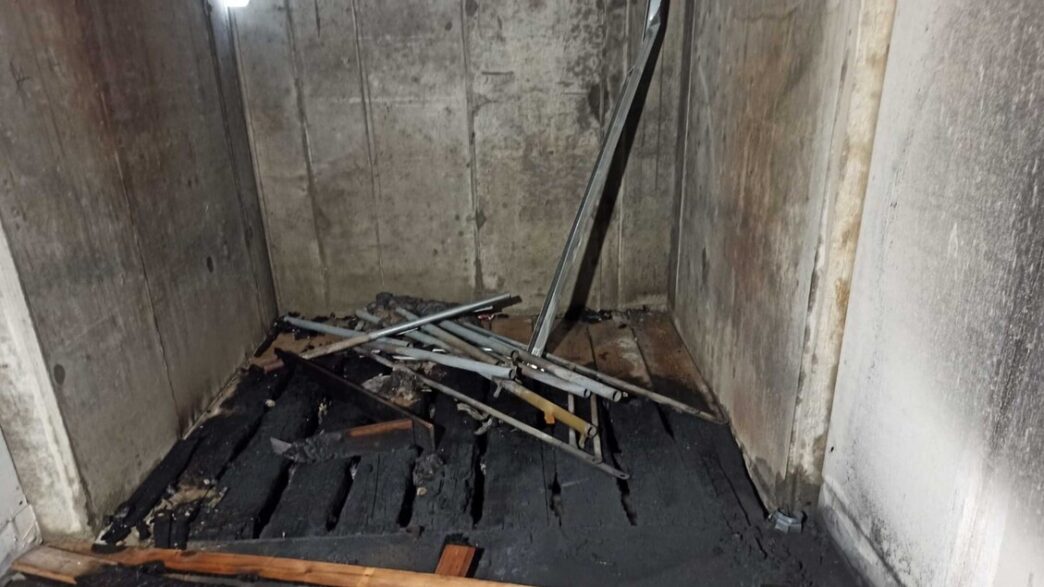 Incendio Doloso In Un Vano Asc