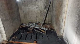 Incendio Doloso In Un Vano Asc