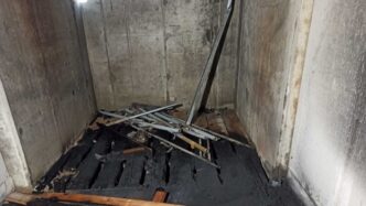 Incendio Doloso In Un Vano Asc