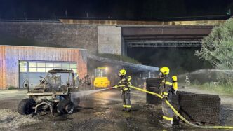 Incendio In Un Capanno Agricol