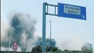 Incendio Nel Centro Direzional