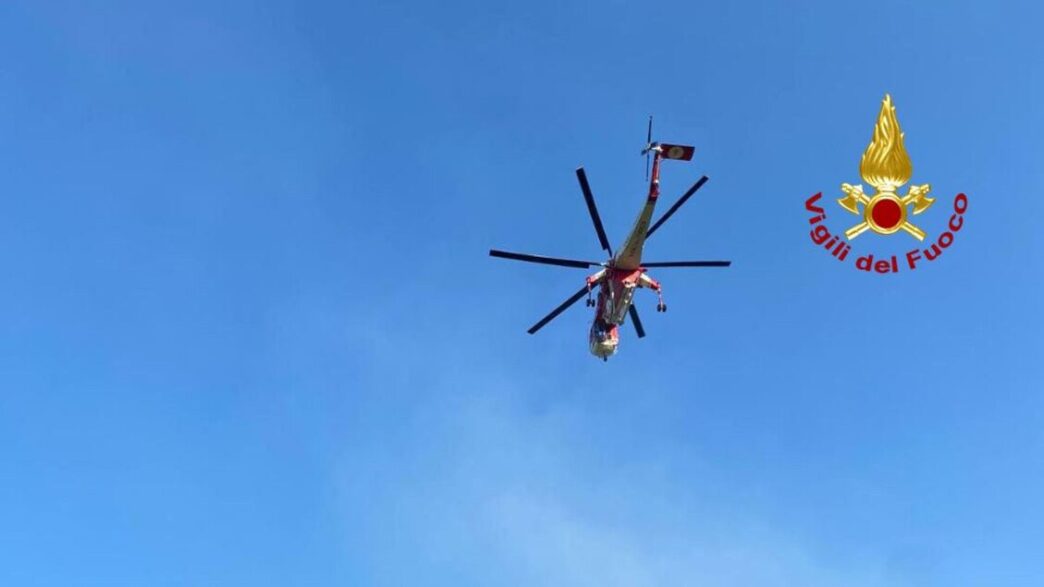 Incendio Nella Boscaglia Di Po