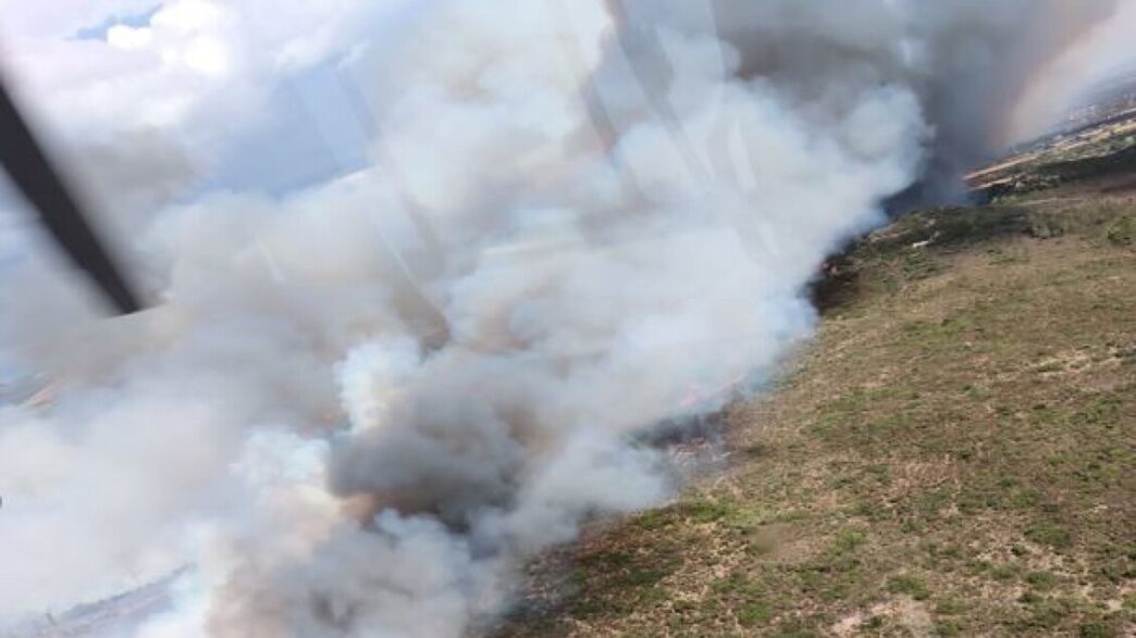 Incendio Nelle Campagne Di San