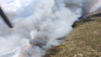 Incendio Nelle Campagne Di San