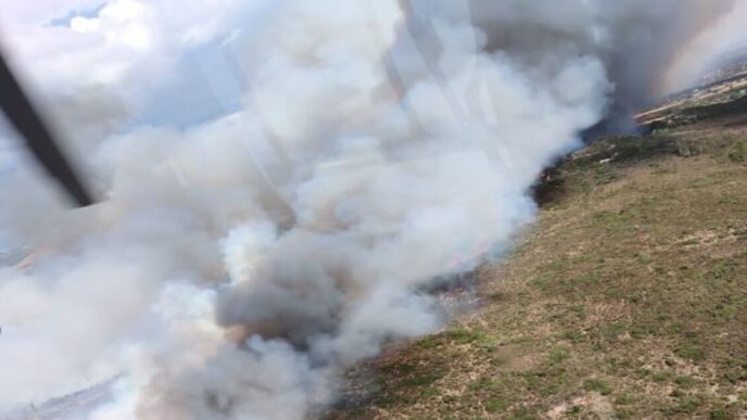 Incendio Nelle Campagne Di San