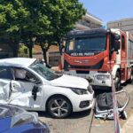 Incidente A Latina Tra Un’autobotte Dei Vigili Del Fuoco E Una Peugeot: Uomo Trasportato In Ospedale In Codice Rosso