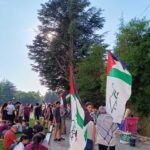 Manifestazione A L’aquila Con Bandiere Palestinesi Per Il Processo Su Presunti Legami Con La Resistenza Israeliana