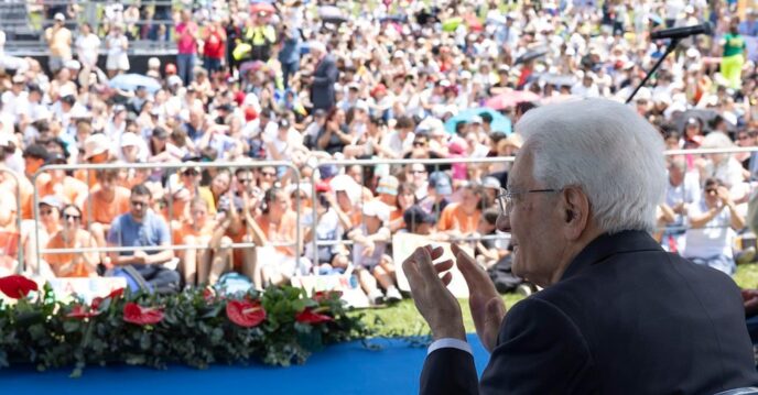 Mattarella A Arezzo3A La Pace S