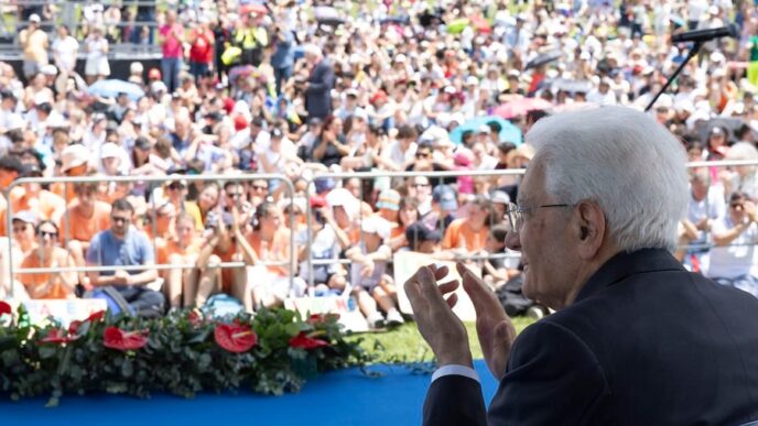 Mattarella A Arezzo3A La Pace S