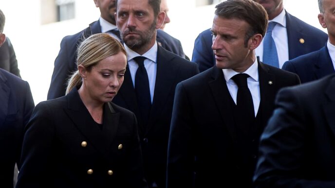 Meloni E Macron A Roma Per Un