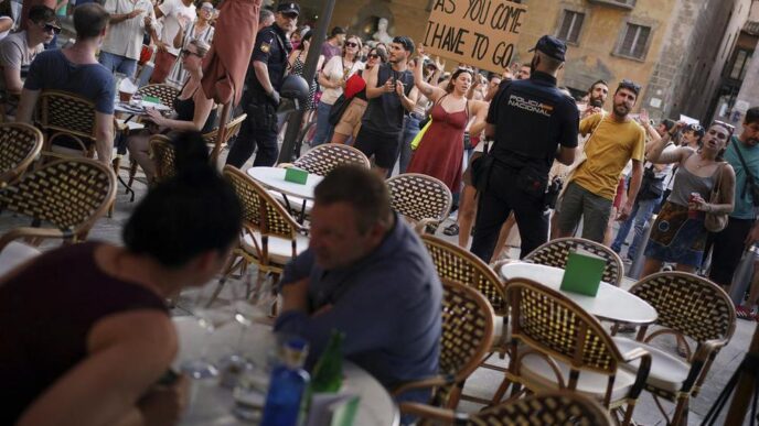 Migliaia Di Manifestanti In Sp