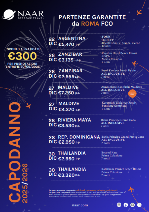 Naar Presenta Le Promo Estate
