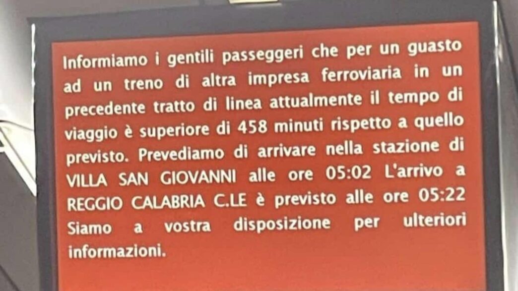 Ritardo Record Sul Frecciaross