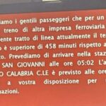 Ritardo Record Sul Frecciarossa Roma-Reggio Calabria Viaggio Di 17 Ore E Ritardi Senza Spiegazioni