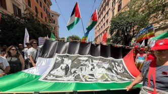 Roma Si Colora Di Palestina Ne