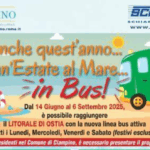 Ostia, Ciampino Rilancia Il Servizio “Un’estate Al Mare… In Bus”: Corse Per Ostia A 1 Euro Da Giugno A Settembre