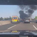 Traffico Bloccato Sull’Autostrada A1 Tra Piacenza E Fidenza Per Veicolo In Fiamme Durante Sciopero Trasporti E Rallentamenti Treni Av