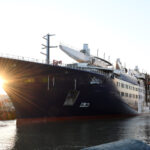 Varo Tecnico Dell’orient Express Corinthian A Saint-Nazaire: Il Gigante Dei Yacht A Vela Lussuosi Prende Il Mare