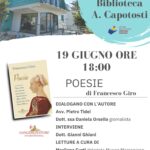 A Santa Marinella La Presentazione Del Libro Poesie Di Francesco Giro Giovedì 19 Giugno Alla Casina Trincia