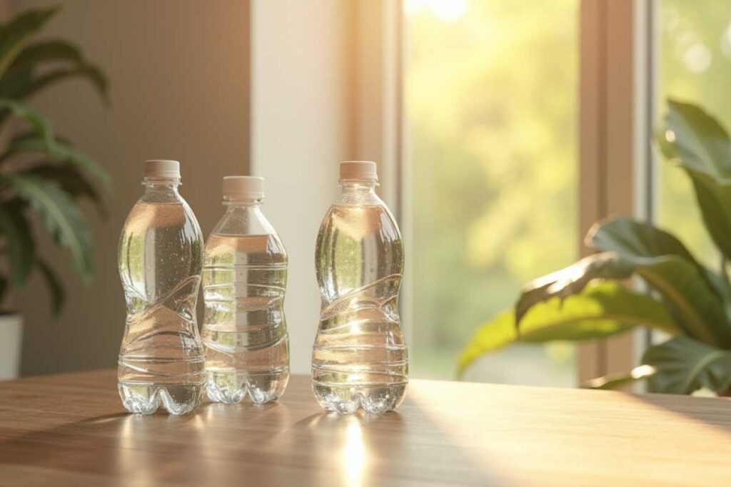 corretta conservazione delle bottiglie di plastica